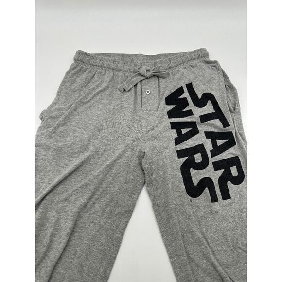 Star Wars Pajama Bottoms Unisex Sz S Elastic Waist Band & Pockets Gray - Picture 5 of 6